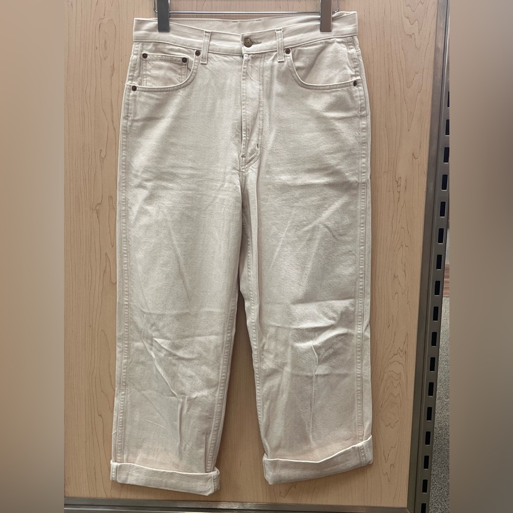 B SIDES High End Off-White Jeans